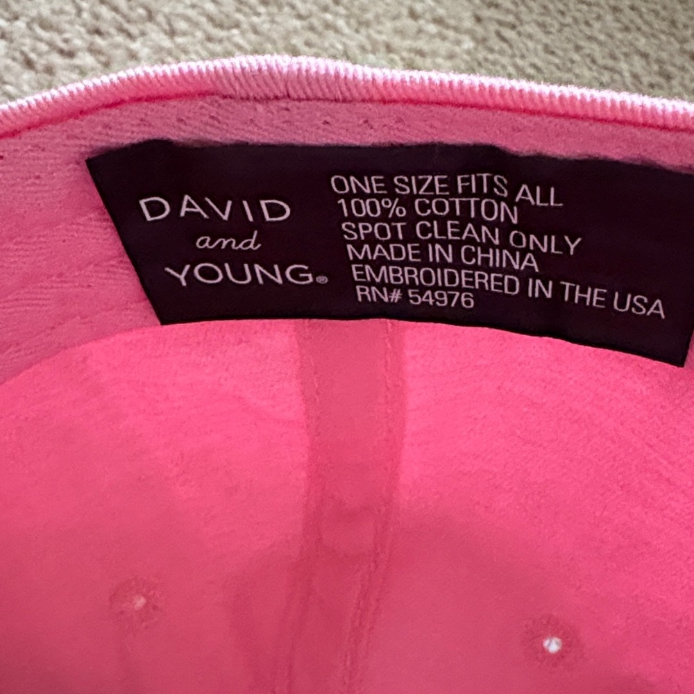 Casual Bad Hair Day Pink Embroidered Cap - Picture 5 of 6